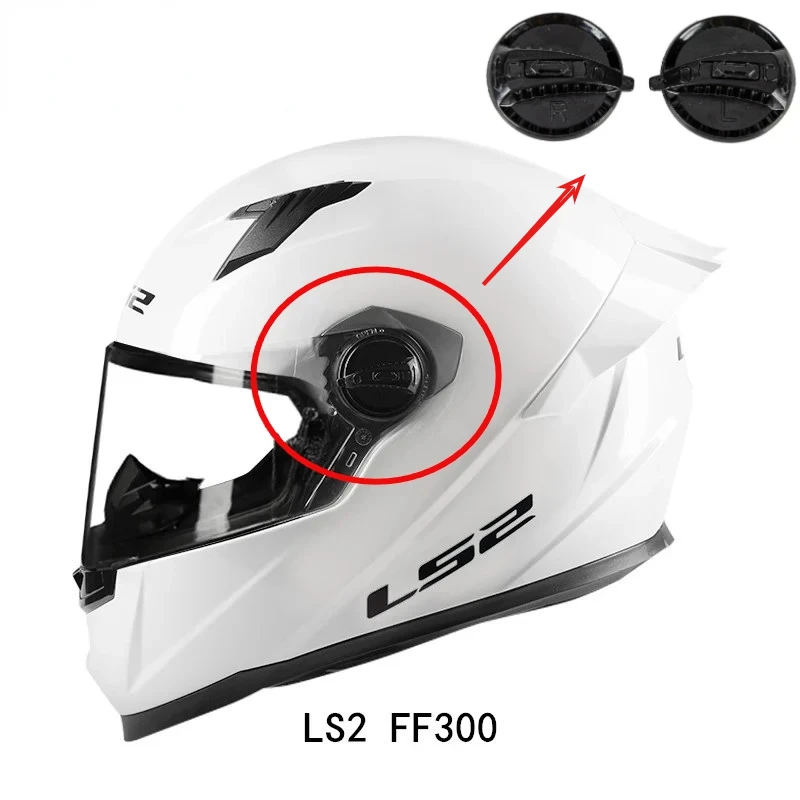 LS2 FF300 FF325 Helmet Visor Lock Buckles All Black Original Genuine Lens Base Motorcycle Helm Buckle Latch