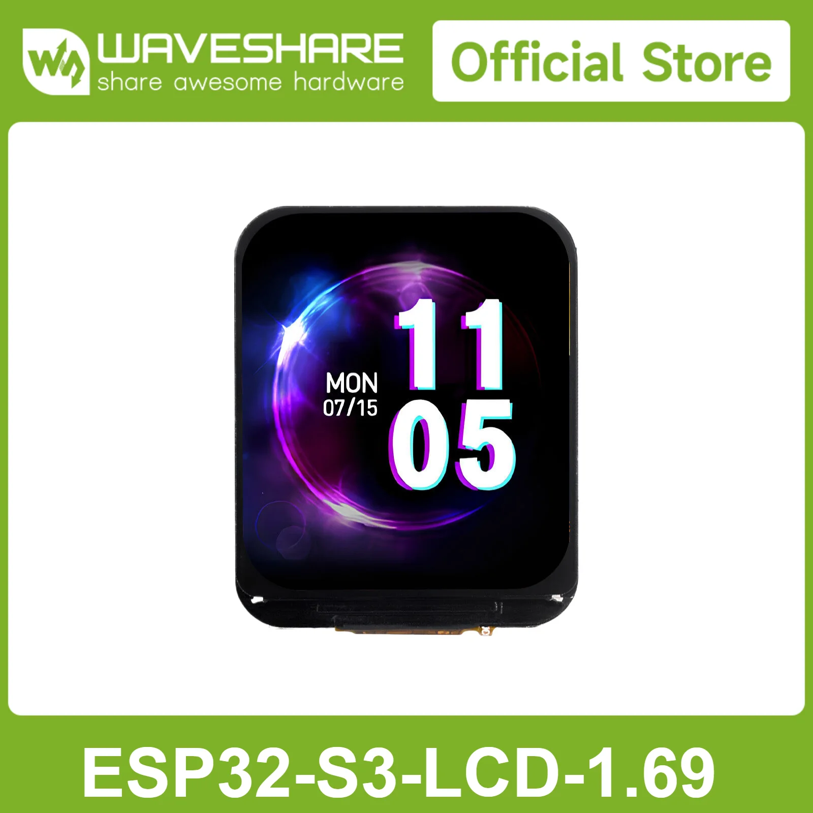 ESP32-S3-LCD-1.69 Waveshare Display Development Board 240MHz Dual-Core 240x280 Supports WiFi Micro LCD Display With ESP32-S32