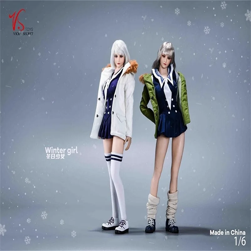 

VSTOYS 21XG69 1/6 Winter Girl Head Carving JK Clothing And Shoes Model Accessories Fit 12'' Action Figure Body In Stock