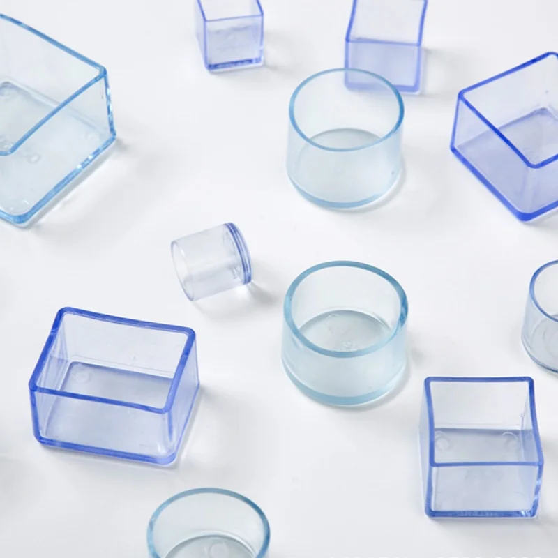 5Pcs Furniture Leg Foot Protector Transparent Table And Chair Foot Cover Protector Pads Home Decor