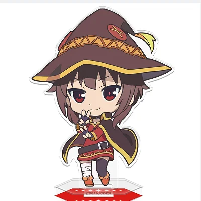 Spiel Yunyun Aqua Megumin Dukunesu Dunkelheit Acryl Stand Puppe Anime Mini Figur Modell Platte Cosplay Spielzeug Geschenk