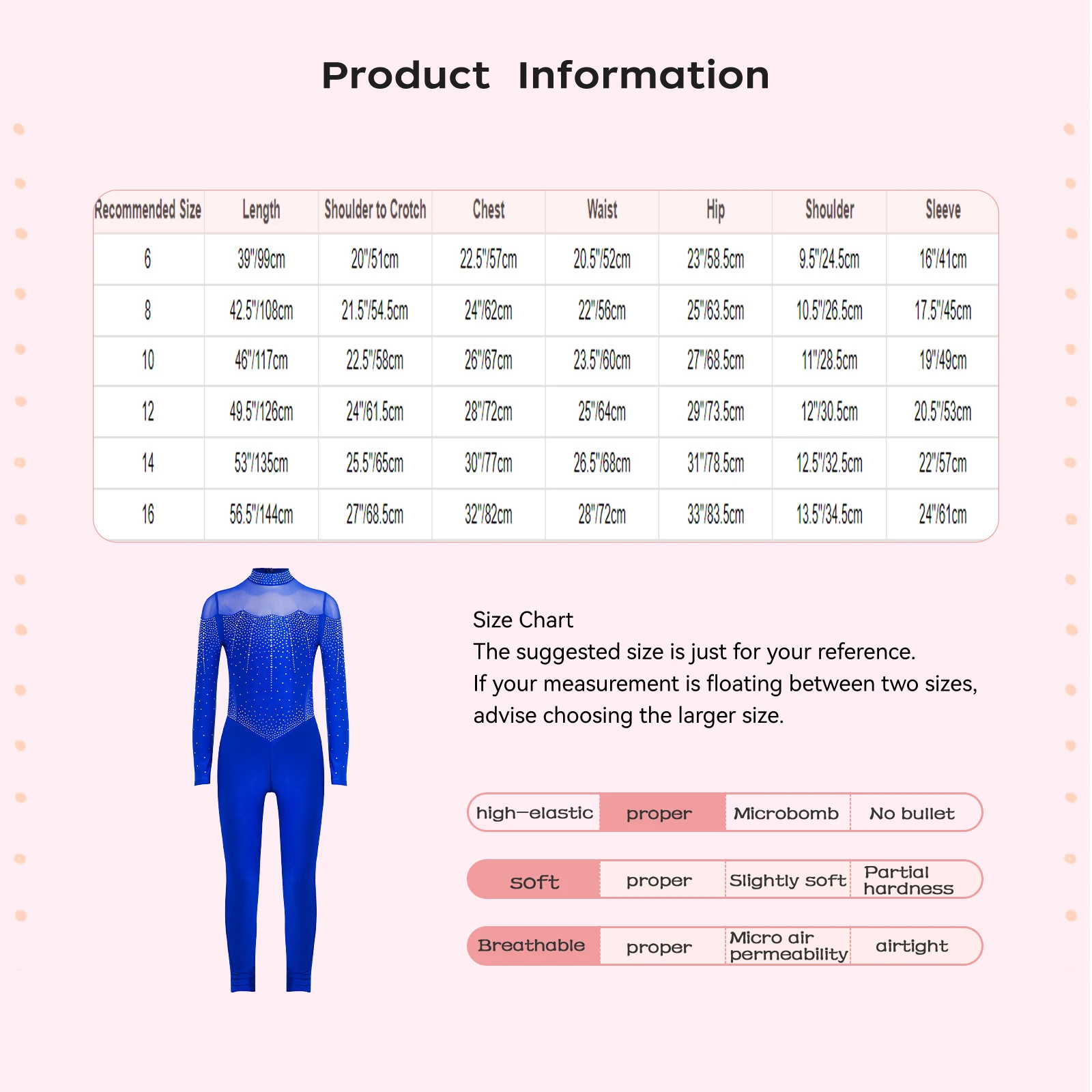 بدلة رقص باليه للأطفال البنات برقبة وهمية وأكمام طويلة من القماش الشبكي للجمباز للتزلج على الجليد وأداء الرقص #5
