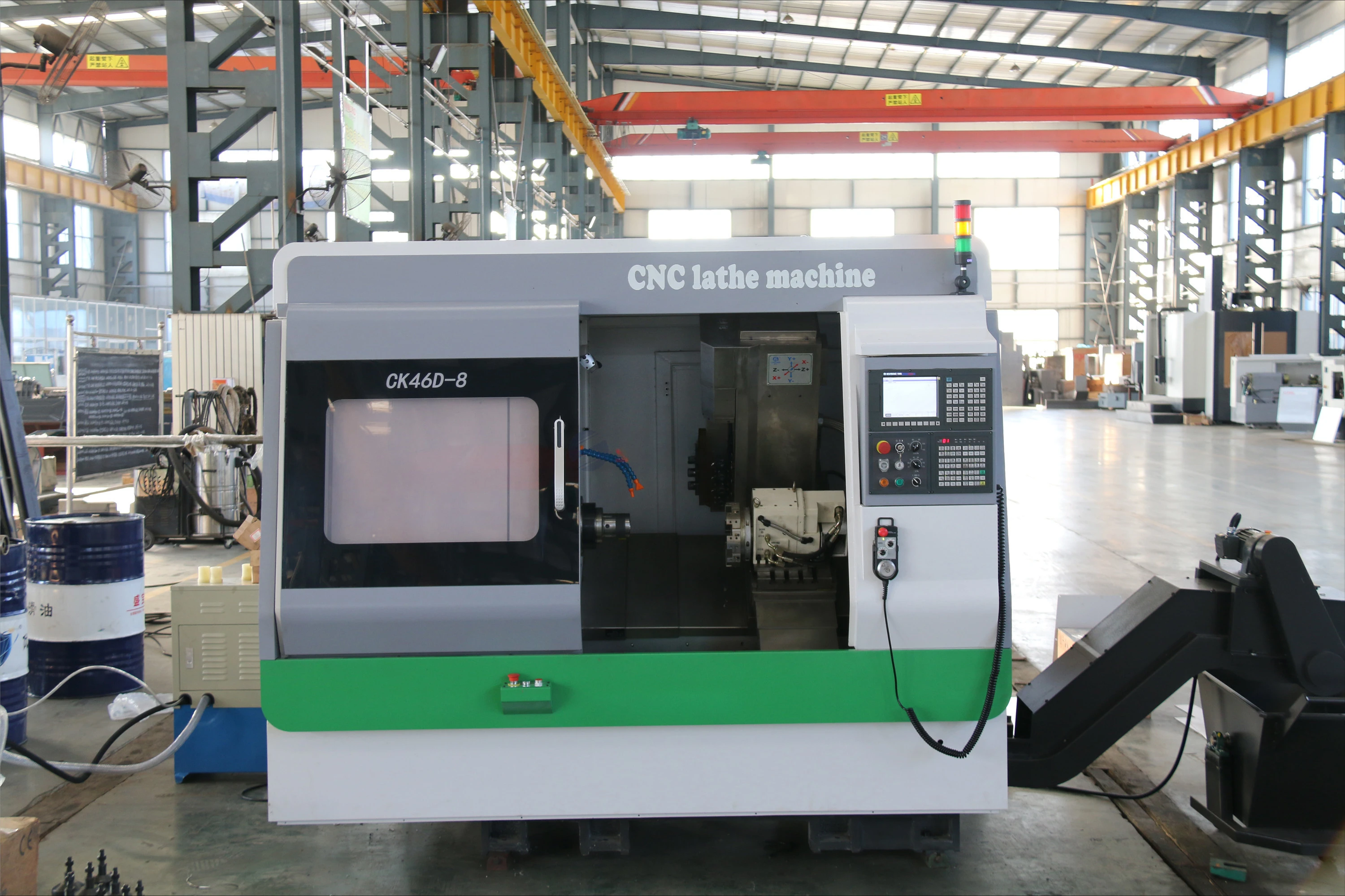 Milling Machine CK46D-8 Lathe, Live Tooling 5-axis CNC Lathe Fanuc Has After-sales Service.