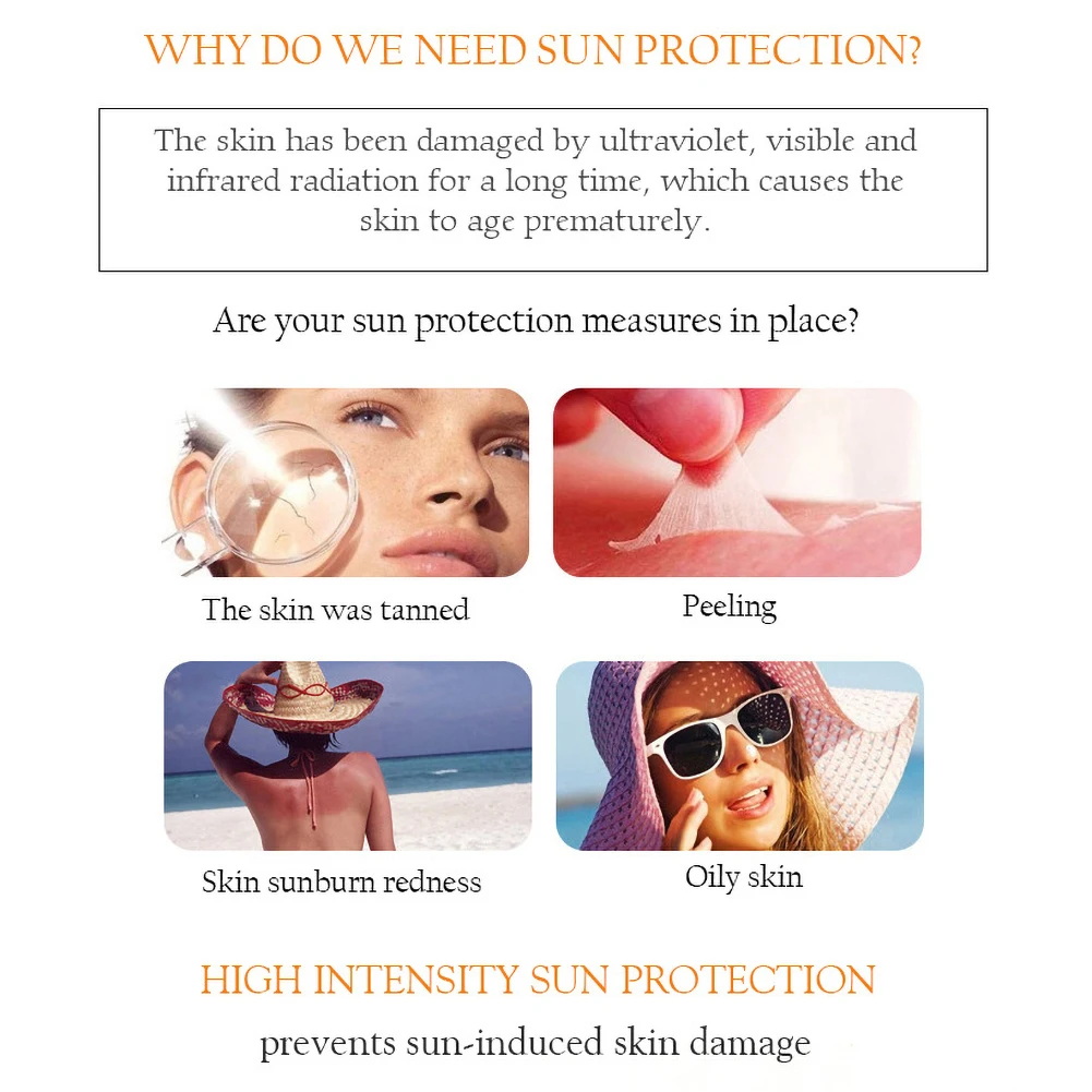 100g SPF90 PA++ Protection Face Body Sunscreen Cream UV Sunblock Protective Sun Cream Snail Beauty Health Long Lasting Refresh