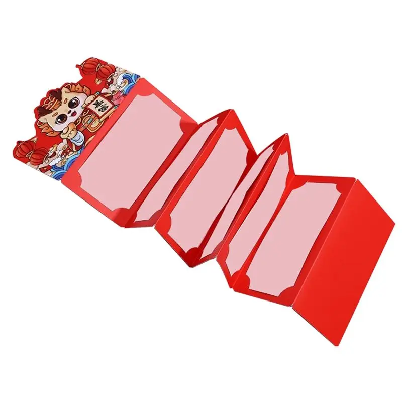 

10PCS Red Envelopes Chinese New Year Red Chinese Envelopes For Money 2024 Dragon Lunar New Year Foldable Red Envelope