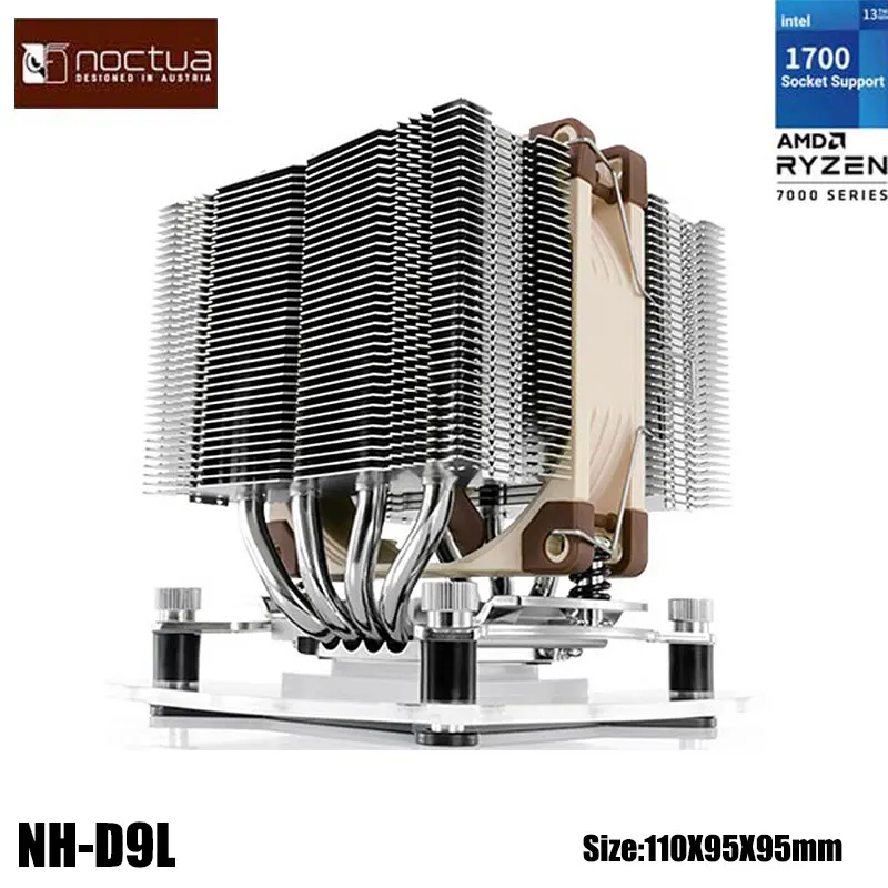 Noctua NH-D9L CPU-Kühler 4 Heatpipes 115x/amd/Doppelturm kühler/Kompatibilität Kamm Speicher/Höhe 11cm Gehäuse radiato