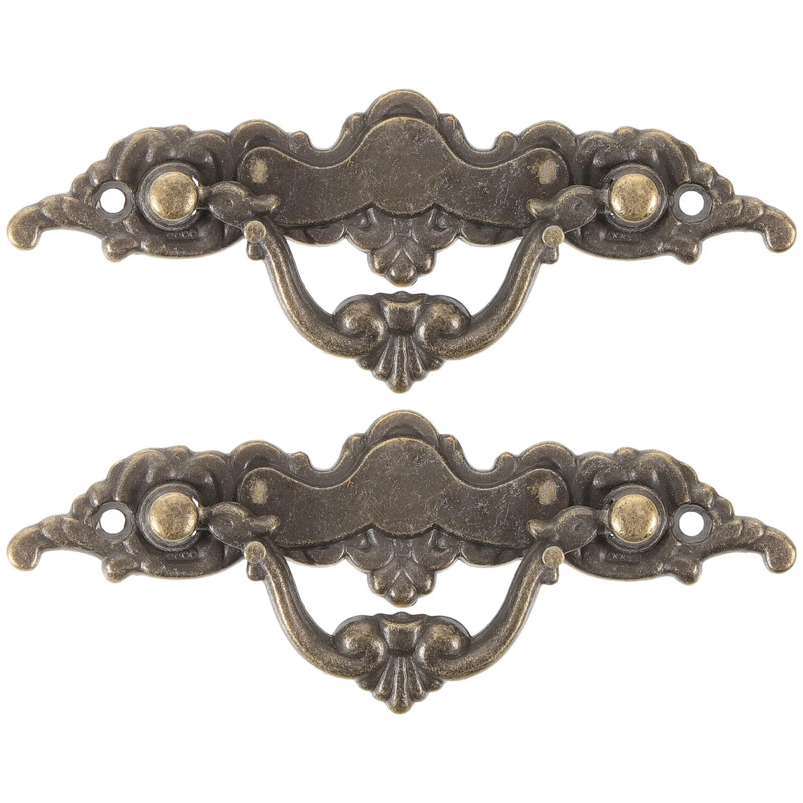 

2 pcs Vintage Cabinet Handles 40Mm Decorative Metal Drawer Pulls For Kitchen Wardrobe Cupboard Dresser Furniture Hardware