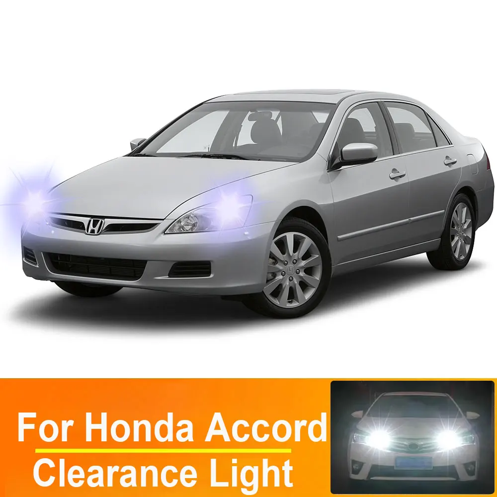 

2 шт. T10 W5W Автомобильные светодиодные лампы для парковки для Honda Accord 5 6 7 8 1993- 2006 2007 2008 2009 2010 2011 2012 2013 габаритные огни