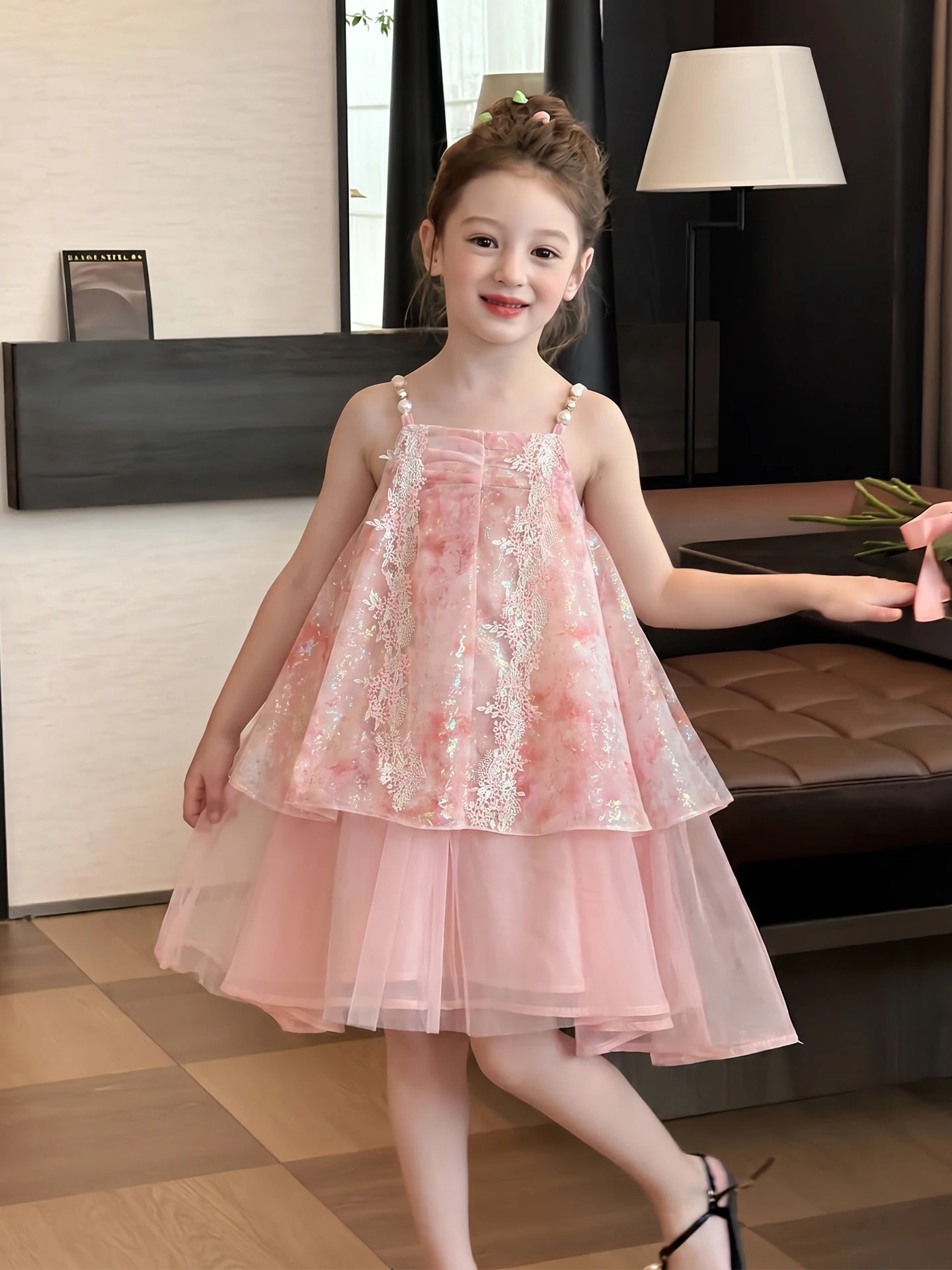 abito-da-principessa-sirena-da-sogno-per-bambine-abbigliamento-estivo-gonna-midi-senza-spalline-in-garza-a-vita-alta-morbida-confortevole-elegante-e-alla-moda