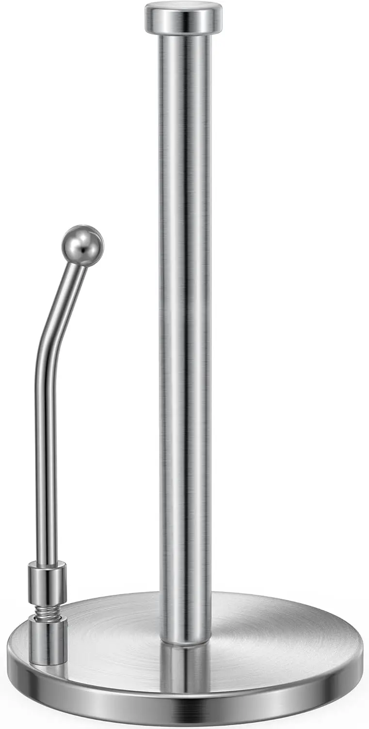 

Держатель для бумажных полотенец из нержавеющей стали с утяжеленным противоскользящим основанием и пружинным механизмом для легкого отрыва, для кухонной столешницы