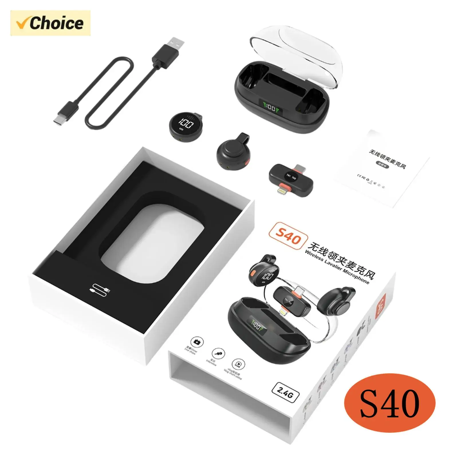 

Качественный беспроводной петличный микрофон для телефона, микрофон для Android/планшета/ПК, зажим для записи видео-микрофоны с зажимом и цифровой записью