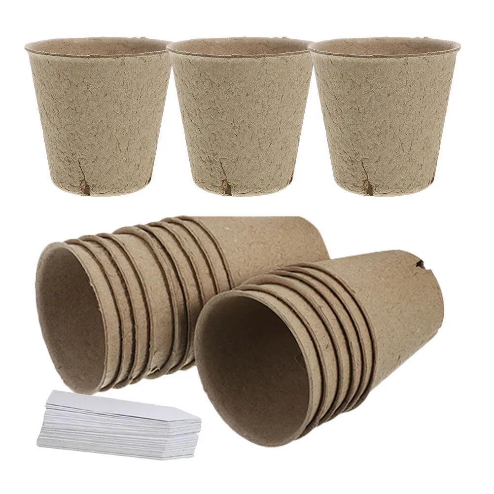 

Набор премиальных биоразлагаемых бумажных горшков для рассады с дренажными отверстиями для суккулентов, для выращивания в помещении и на улице, для сада, дома, декора, подарок