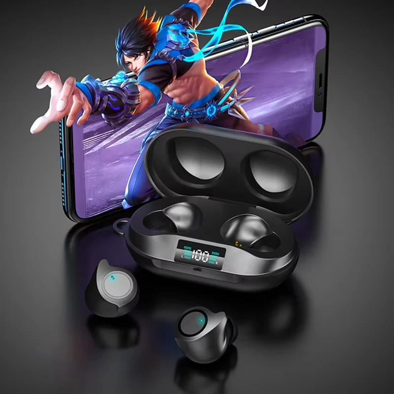 سماعات سوني اللاسلكية بلوتوث 5.5 سماعات HIFI ستيريو ألعاب رياضية سماعة بصمة اللمس سماعة مع ميكروفون سماعات أذن #5