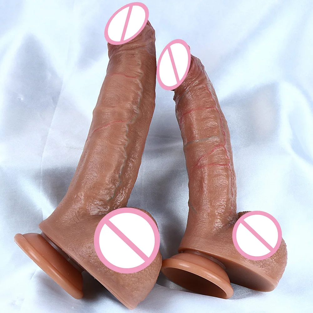 Soft and Realistic Dildo with Strong Suction Cups Silicone Penis Suitable for Men To Masturbate Anal Toy Adult Dick Sex Store