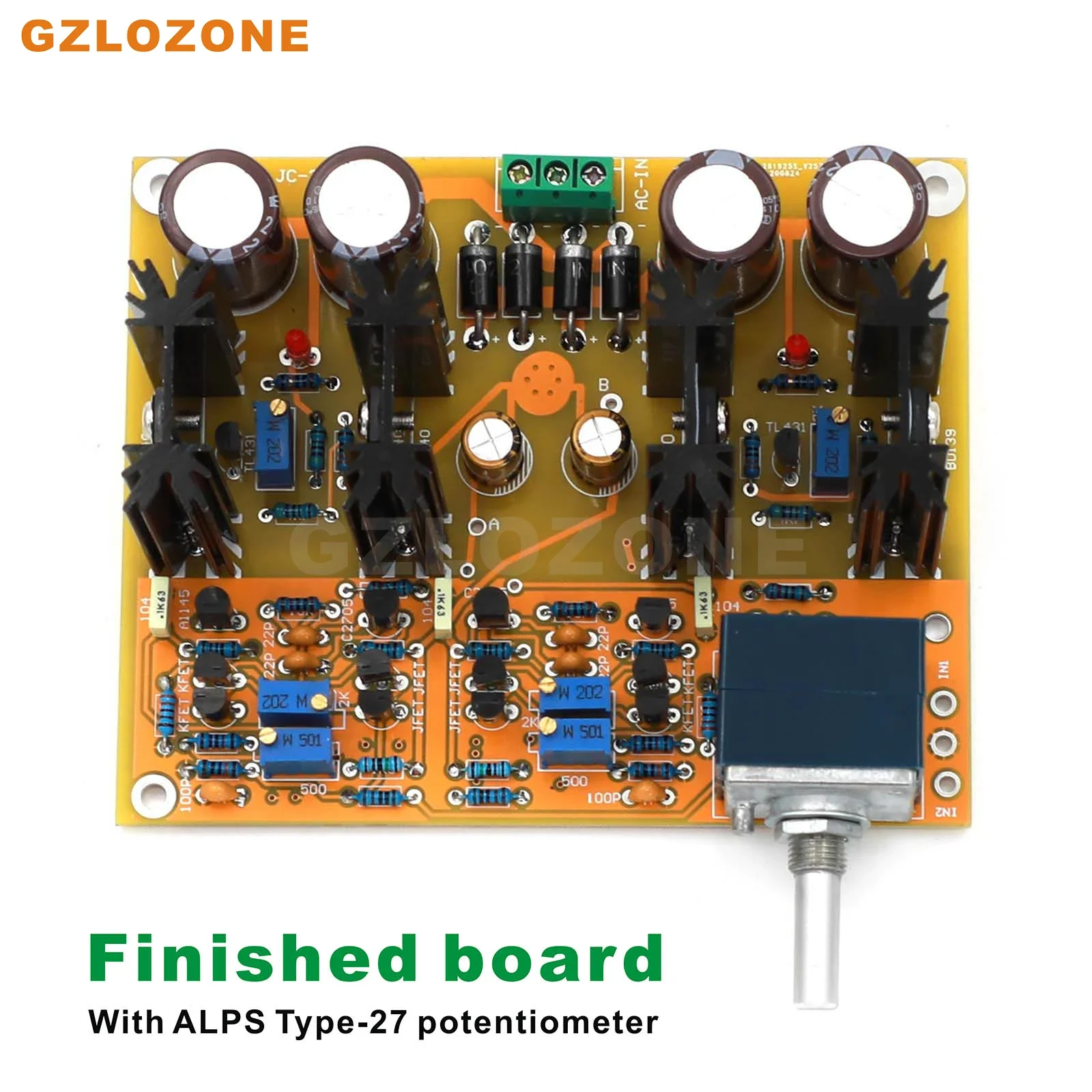 JC-2 Class A Fully Symmetrical FET CPI Parallel Power Supply Pramplifier DIY Kit/Finished Board