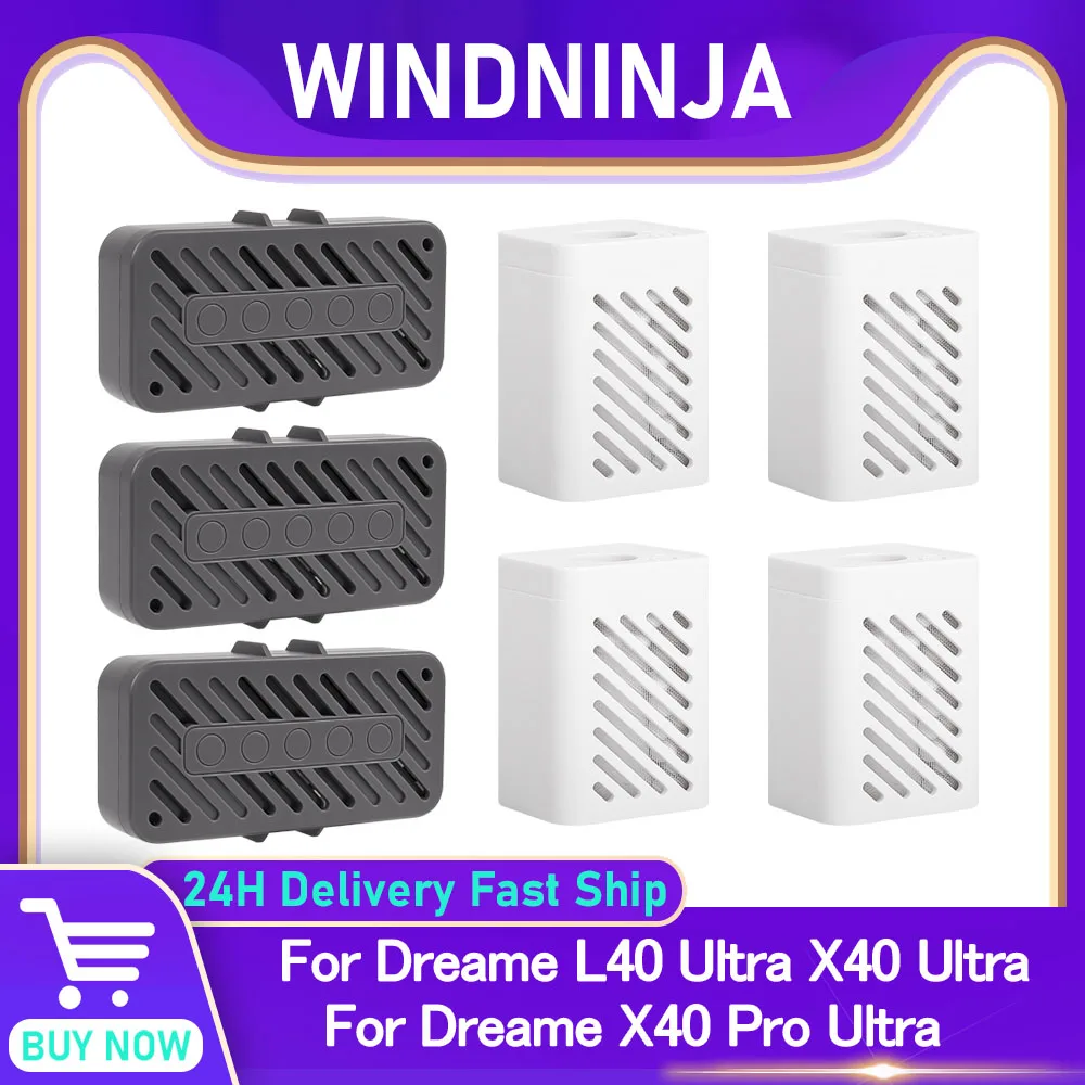 Compatible For Dreame L40 Ultra X40 Ultra X40 Pro Ultra Robot Vacuum Parts Silver Ion Module Sewage Tank Deodorization Particles