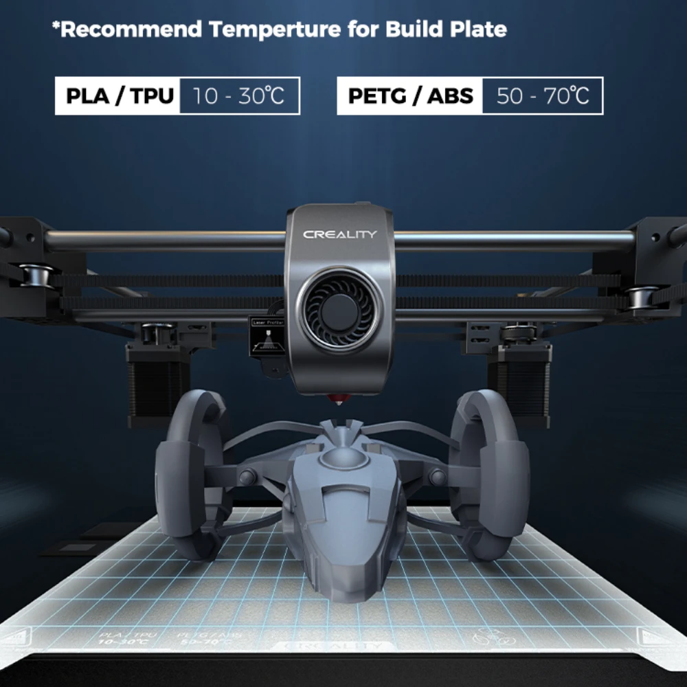 Creality Low Temperature Cold Printing Build Plate-235 * 235mm No Heating Required Double-Sided Printing for K1/Ender-3 V3 KE/SE