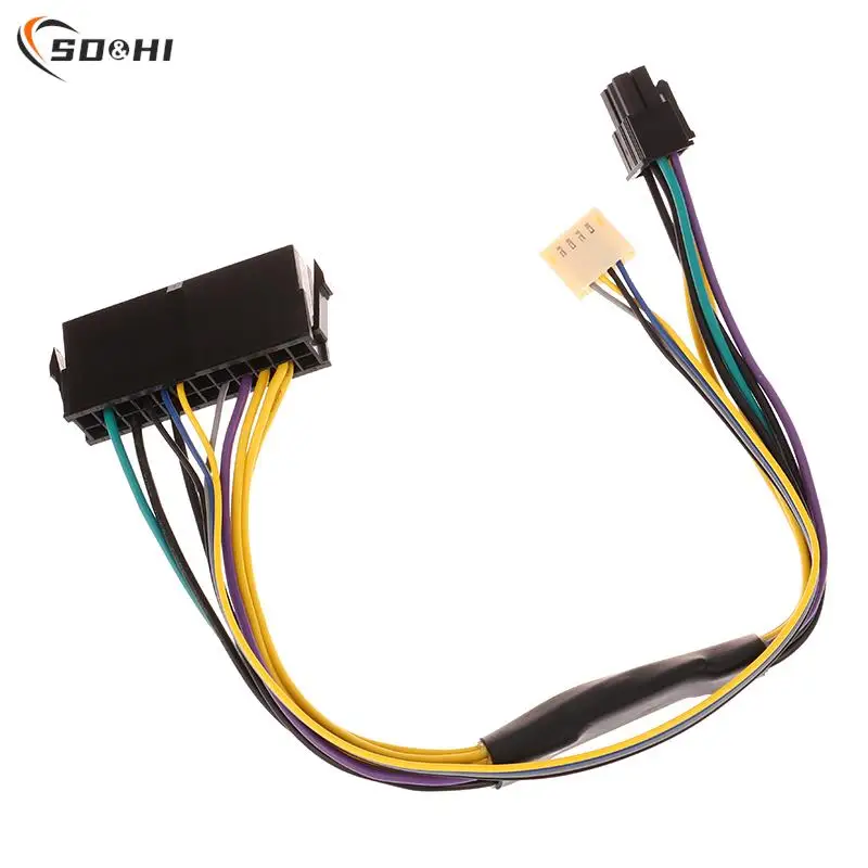 

1PC 24Pin Female to 6Pin Male Power Adapter Supply Cable Connector for HP 8100 8200 8300 ATX