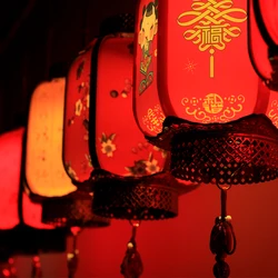 Chinese Traditional Red Lantern New Year Party Decor Palace Lantern Festival DIY Handmade Lantern Kid Toy Gift NO batteries