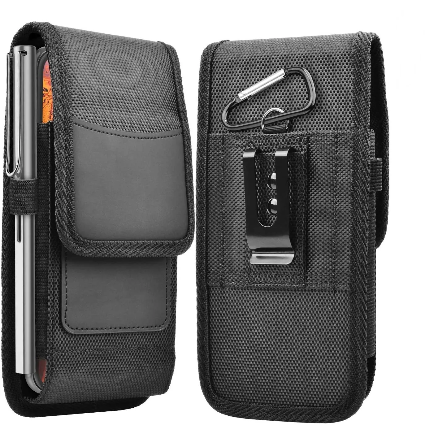 Men Phone Holster Cellphone Loop Holster Belt Clip Waist Bag Running Travel Camping Phone Pouch Oxford Cloth Wallet Card Holder