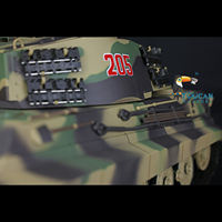 Heng Long 1/16 7.0 Plastic FPV King Tiger RC Tank 3888A 360° Turret Barrel Recoil Infrared Battle Military Vehicle Toys TH17522
