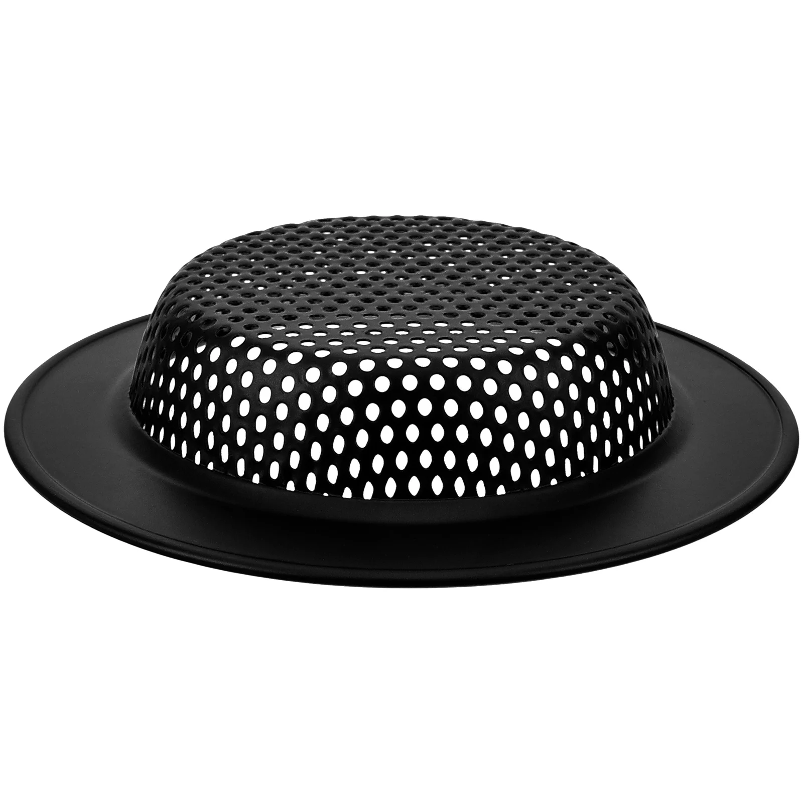 

Stainless Steel Sink Drain Strainer Filter for Kitchen Black Metal Hair Catcher Food Scraps Prevent Clogs Easy Install Practical