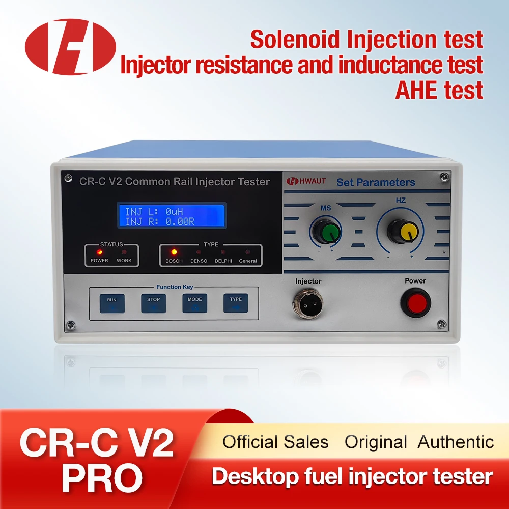 Fuel Diesel CR C V2 PRO Common Rail Injector Tester With AHE Dynamic Stroke Test Cr-c Injectors Tester For Bosch Denso Delphi