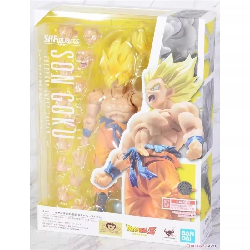 

Оригинальные фигурки Bandai Dragon Ball Shf Super Saiyan Son Goku, легендарные аниме-фигурки, модель, подарок для детей, любителей игрушек и хобби