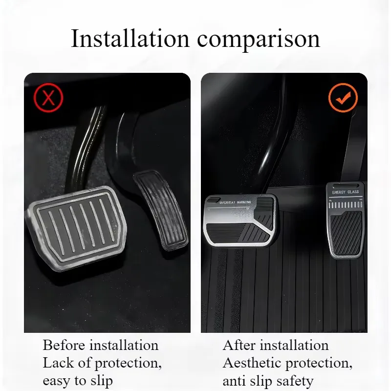 Car Foot Pedal Pads Covers for Tesla Model 3 Y Juniper 2017-2026 Anti Slip Accelerator Brake Rest Pedal New Model3+ Accessories