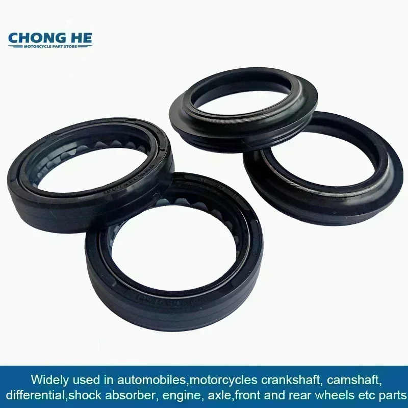 

41x54x11 Front Shock Fork Damper Shaft Oil Dust Seal Retainers for Harley DAVIDSON 1450 FLHTCUI ULTRA CLASSIC ELECTRA GLIDE F/I