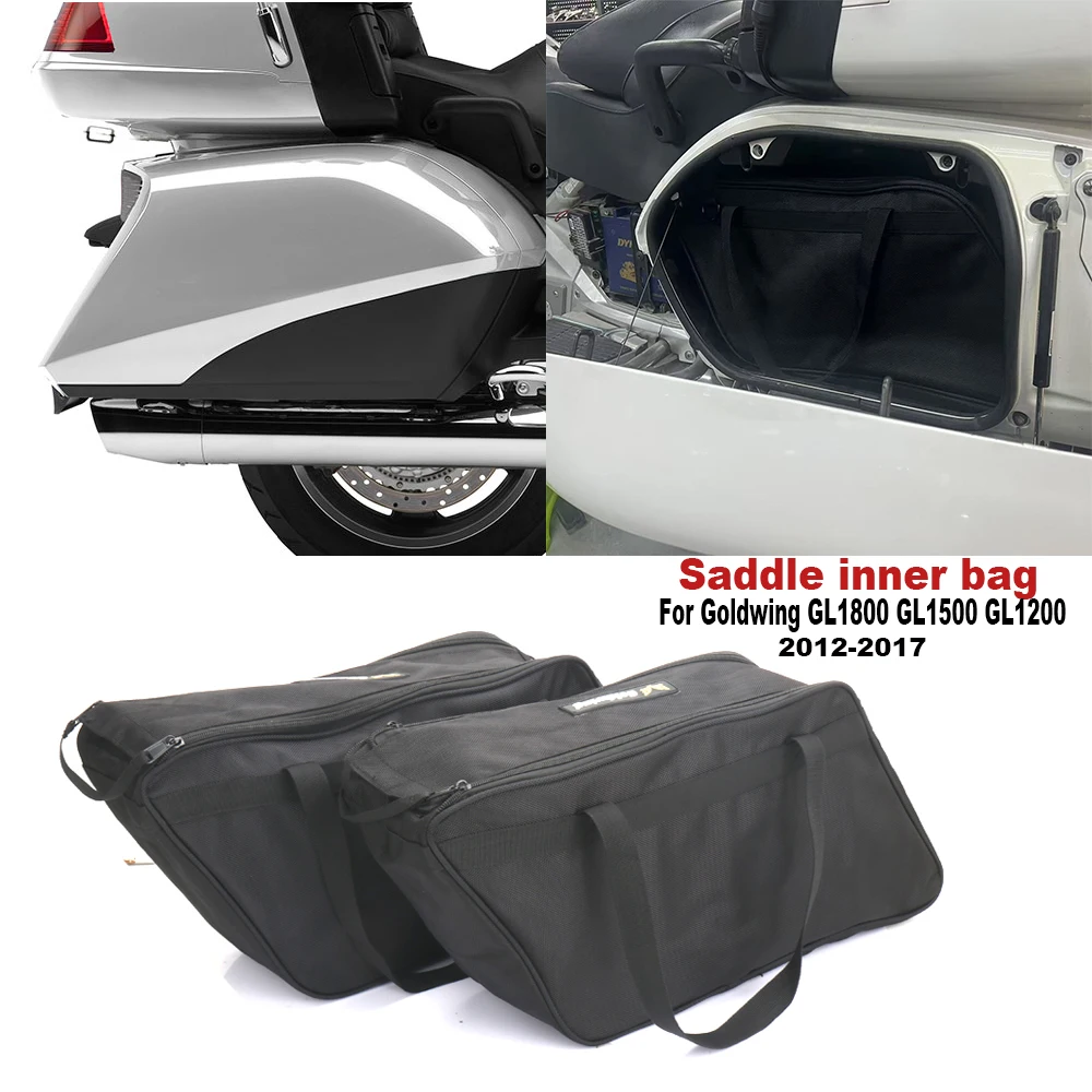 

For Honda Goldwing GL1800 GL1500 GL1200 2012-2017 Motorcycle Saddle Bag Side Case Inner Bags Luggage Bags Black accessory