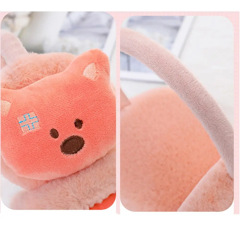 Cartoon Bear Plush Earmuffs Winter Cold Ear Protection Warmer Warm for Baby Children Earflap Ear-muffs Ear Cove Boy Girl Gift