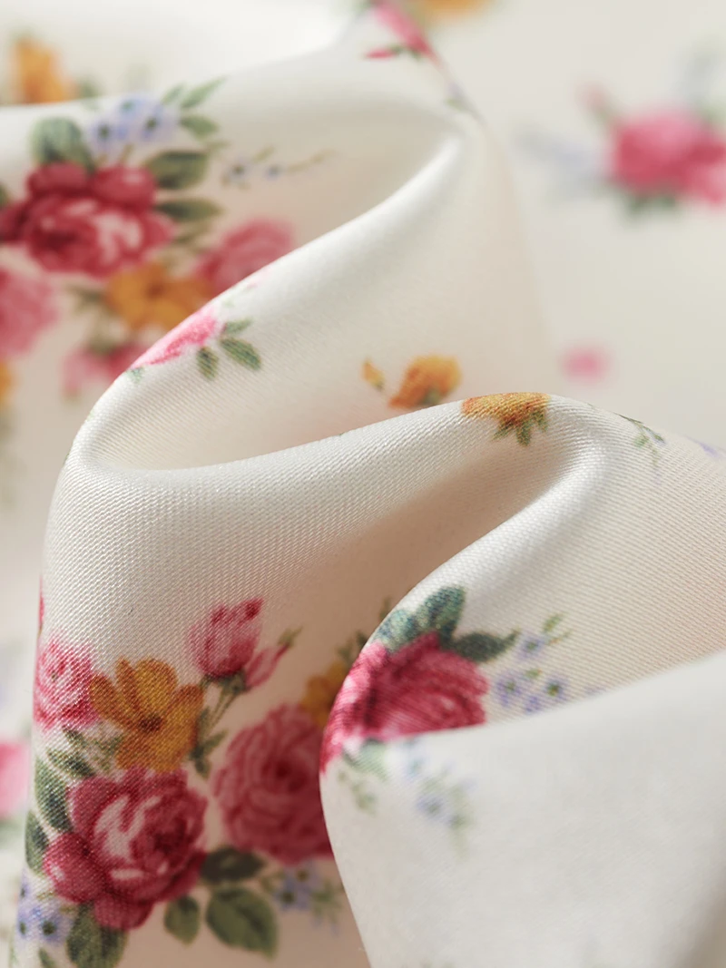 2025 Spring And Autumn Women's Floral Print Dress Ruffled Waist V-Neck Long Sleeve Dresses French Holiday Party Mini Dress