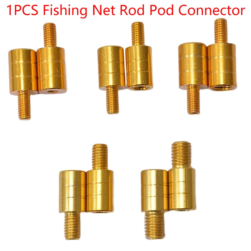 1pc Fishing Net Pole Connector M8/M10/M12 Screw Net Head Adapter Fishing Landing Harpoon