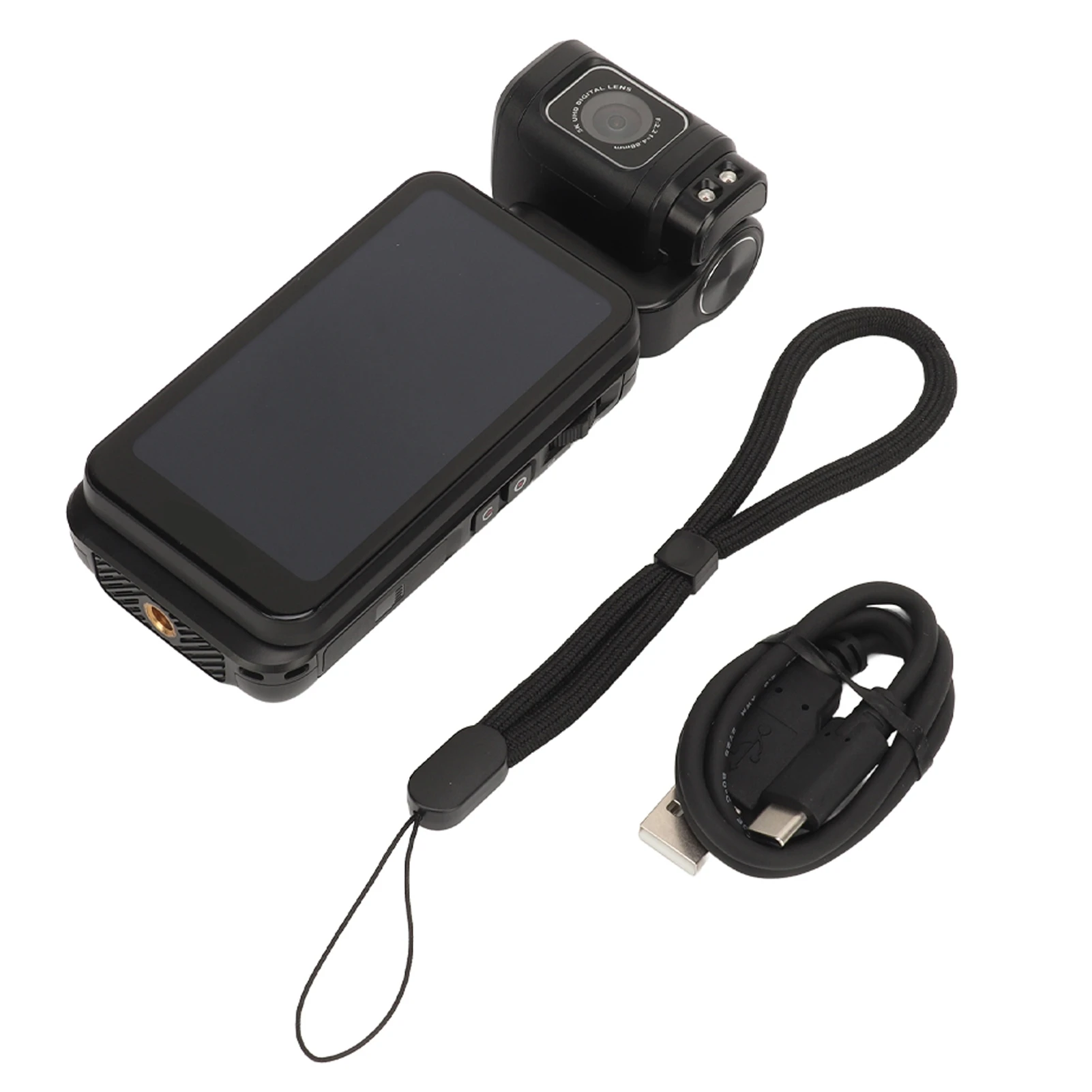 5K Video Camera Camcorder 36MP WiFi Vlogging Camera 10X Digital Zoom Rotatable Touch Screen 120° Wide Angle 3250mAh Support 64G