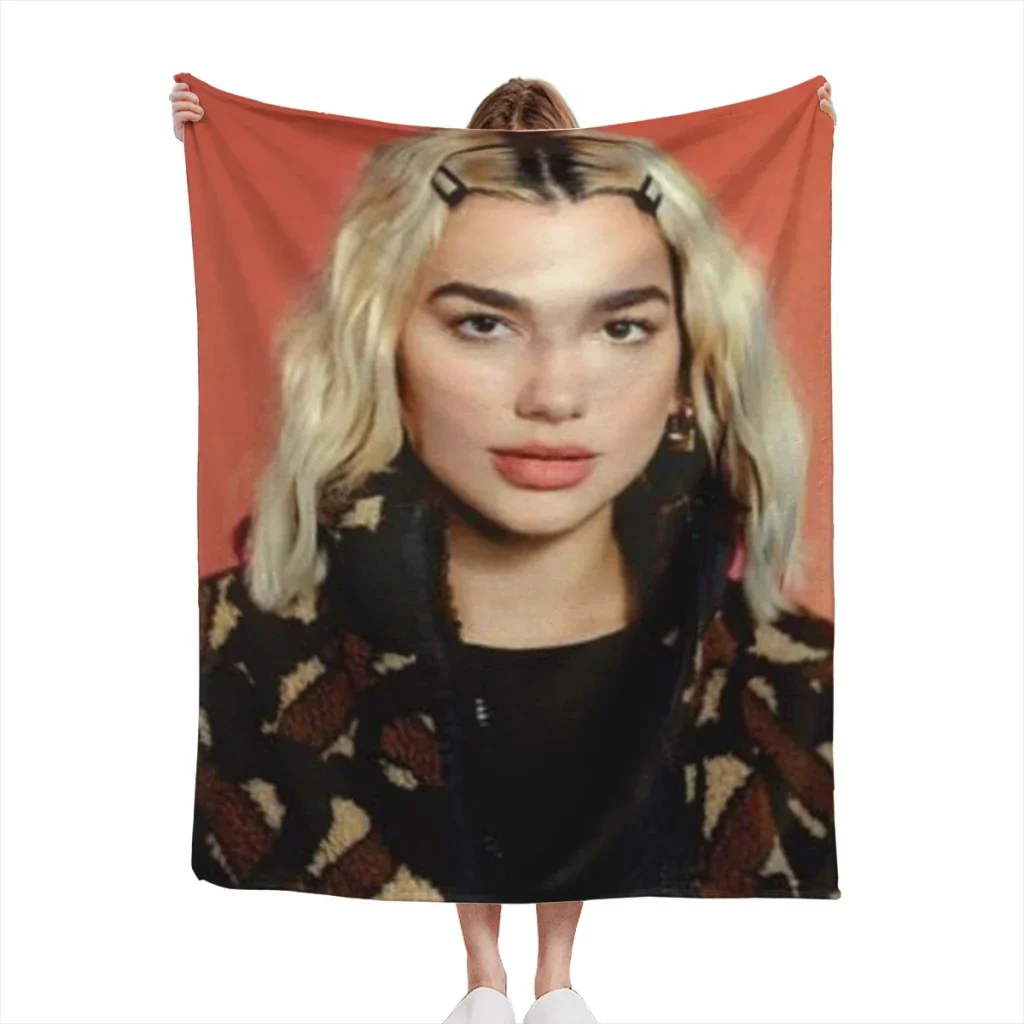 Singer D-Dua Lipas Summer Blanket Thin Blanket for Couch Sofa Warmth Bed Artificial Flannel Blankets Comfortable