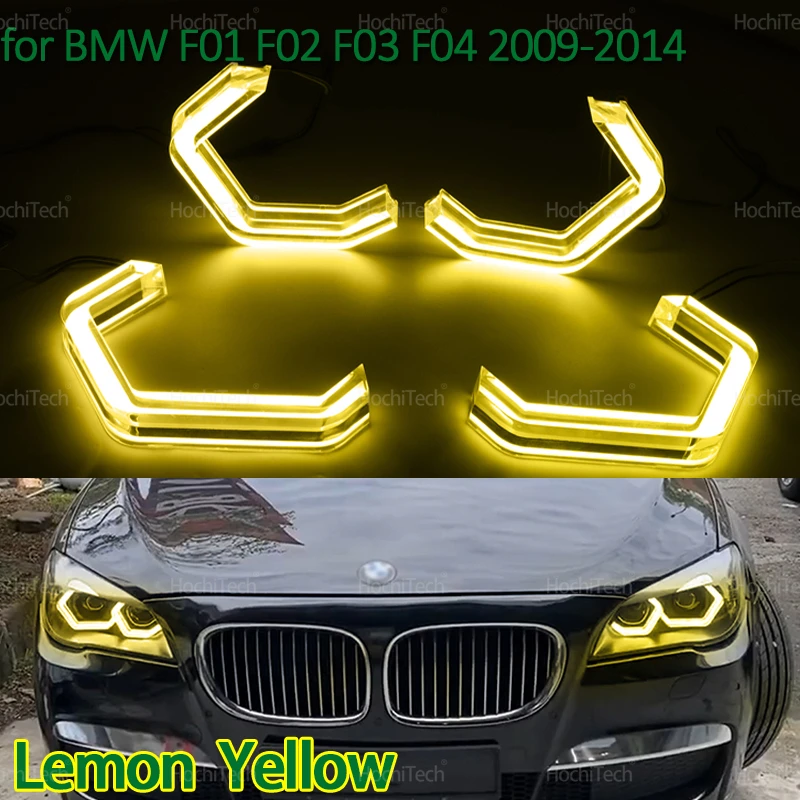 

Для BMW 7 серии F01 F02 F03 F04 2009-2014 Модернизация DTM M4 Стиль Белый Желтый Кристалл Фара Дневные Ходовые огни Ангельские Глаза