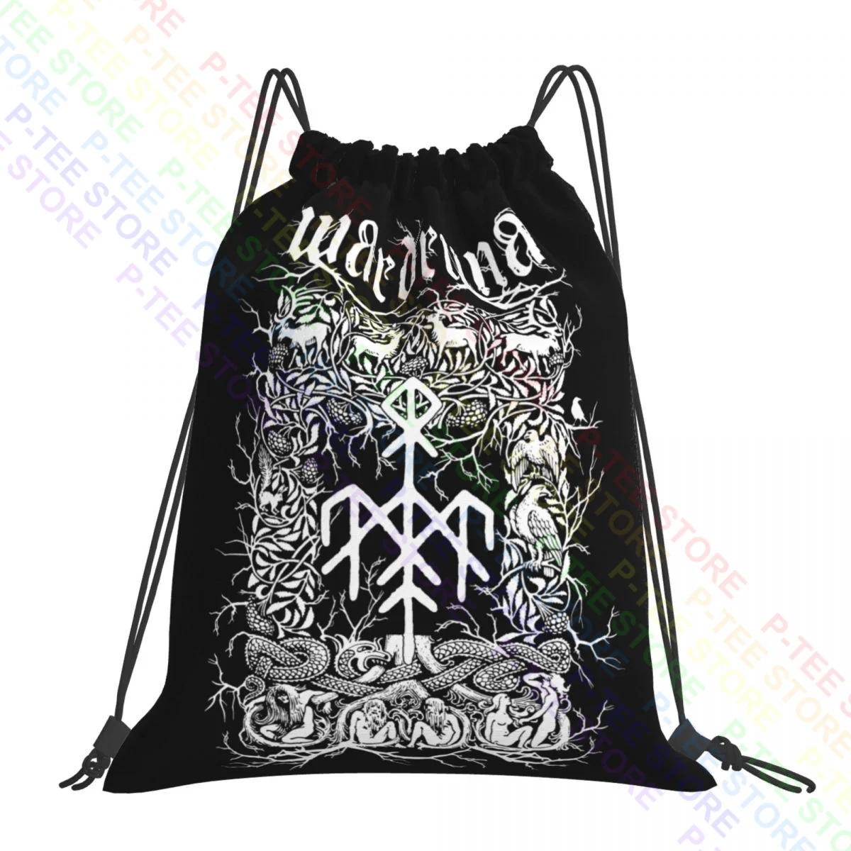 Wardruna 04 Drawstring Bags Gym Bag School Portable Storage Bag Multi-function