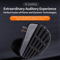 KZ Symphony Hybrid Self-developed HIFI DJ Gaming Headset Planar Drivers 6mm High Performance Dynamic Drivers Headset