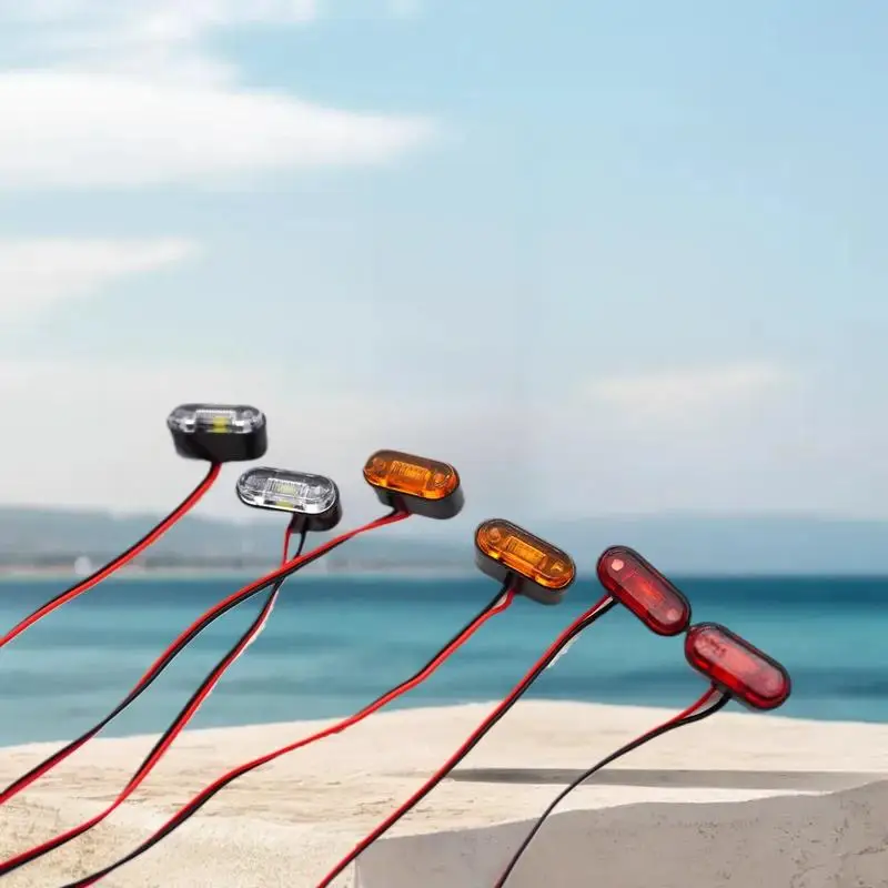 Trx4 D90 D110 Rc4wd Scx10 90046 TAMIYA 90053 1/10 1/14 RC 자동차 LED 경고등 프로필 라이트 1세트