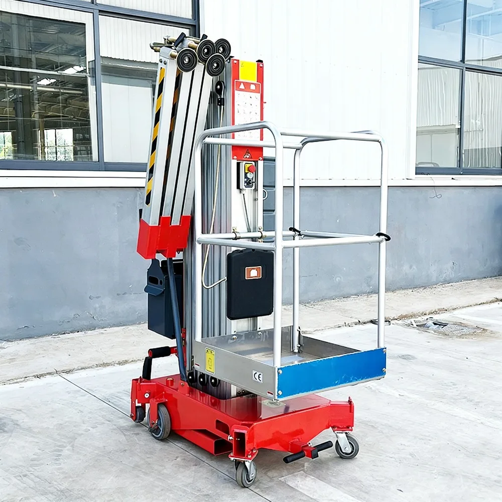 Portable Semi Electric Aluminum Alloy Lift Platform Easy Loading Into Small Van For Mobile Maintenance Service Technicians