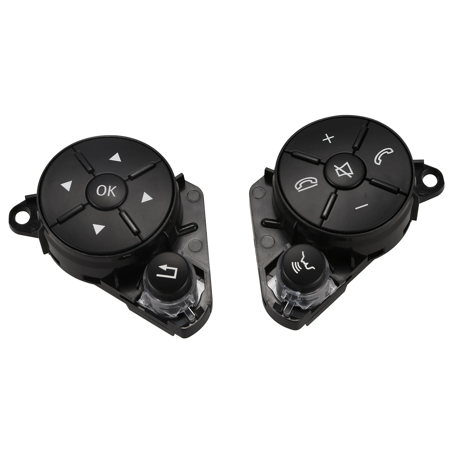 Left+Right Car Inner Part Steering Wheel Worn Button Cover Switch For Mercedes For Benz W204 W212 C200 E260 E320 Glk260