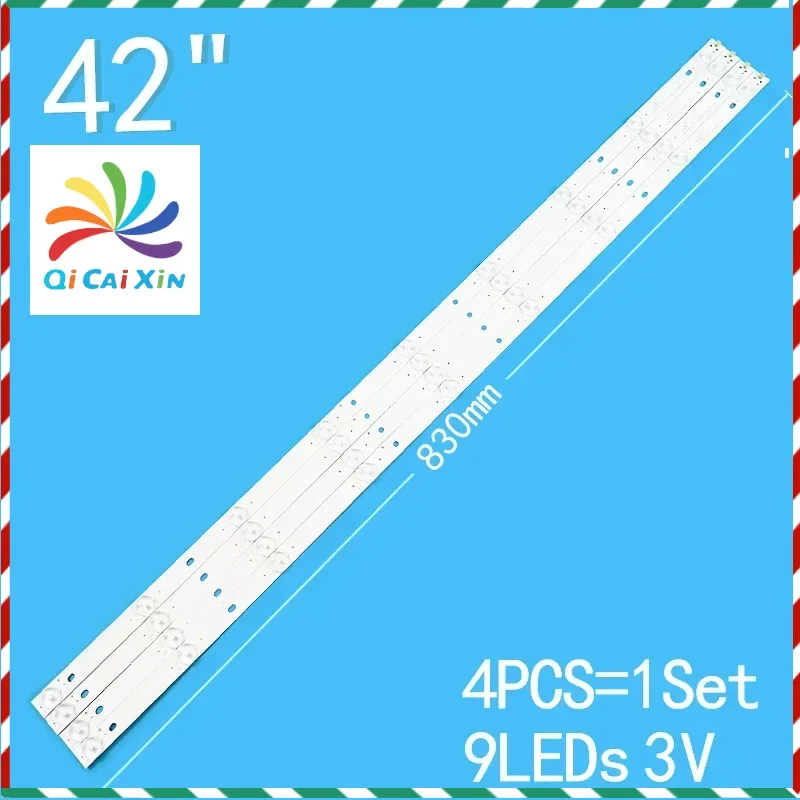 

830MM LED Backlight strip 9 lamp For 42"TV SS42D09-ZC14F-01 LED42V6 CN42DA801 CRH-E423535T040941J REV1.0