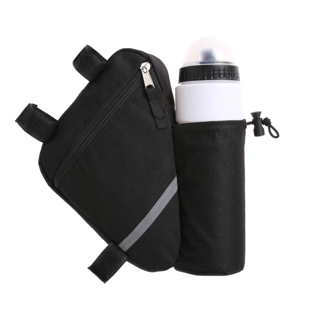 Bicycle Frame Bag Black Saddle Storage Pouch For Smartphone Wallet Keys Front Tube Triangle Pouch Cycling Bike Accessories
