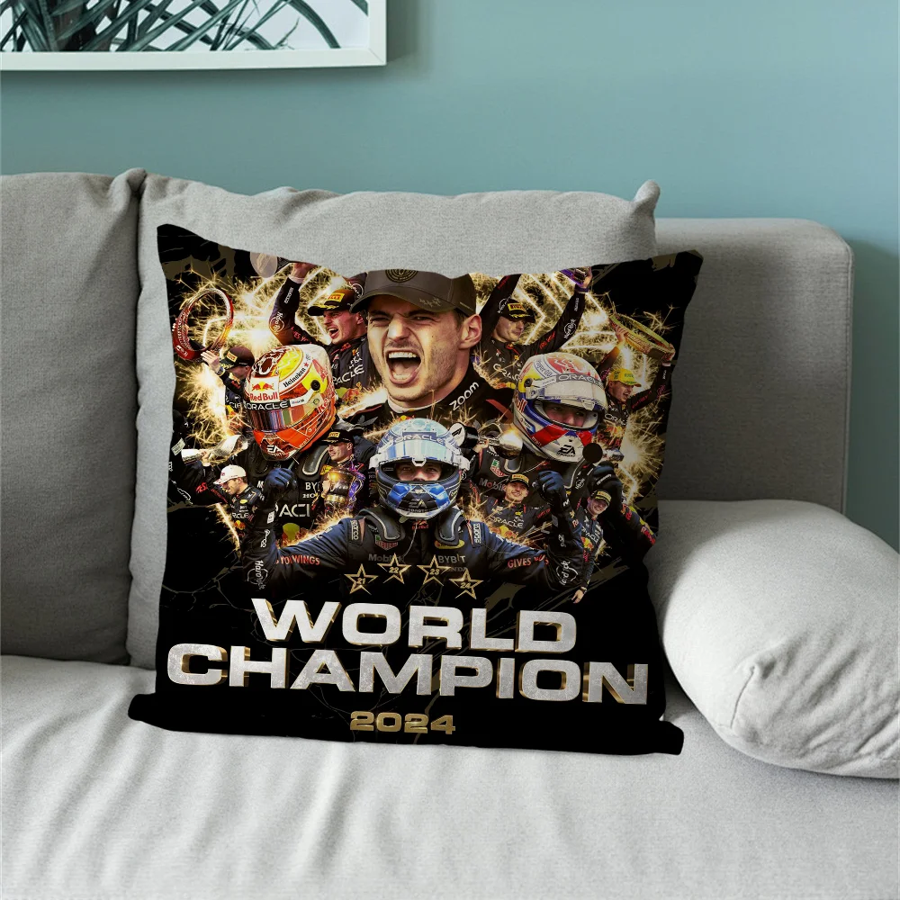 M-Max V-Verstappen 33 2024 World Champion Pillow Case Living Room Sofa Cushion Cover Suitable For Home Bedroom Room Decoration