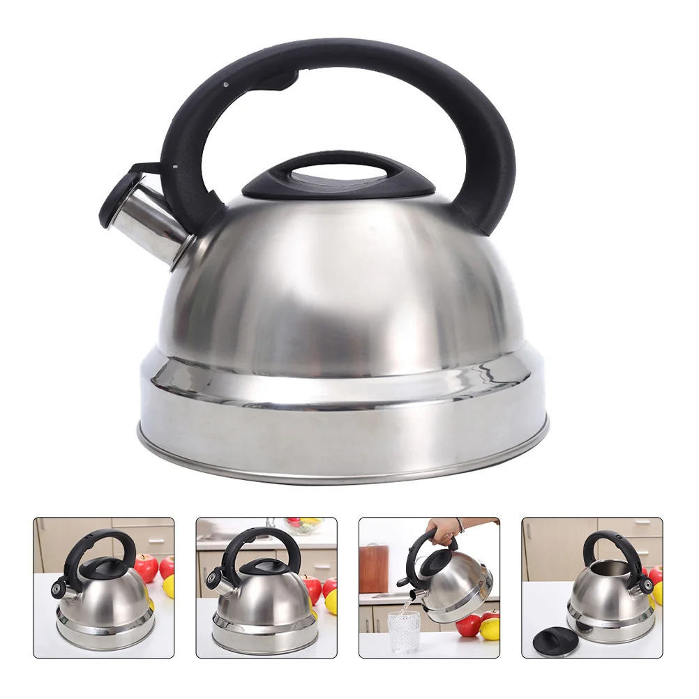 3 L Pot Gas Stove Kettle Water Heating Whistling Tea Sound Home Teakettle Stainless Steel Teapot Boiled