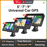 Junsun 2024 Car GPS Navigation 5/7/9  Inch Touch Screen 256M+8G FM Voice Prompts Europe New Map Free Update Truck GPS Navigators