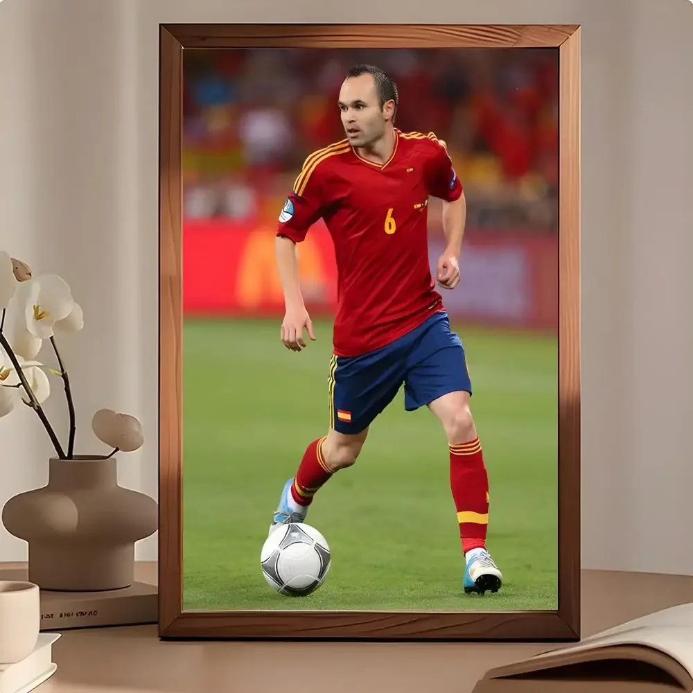 Person Athlete Andres Iniesta Poster Premium HD Wall Art Prints for Home Interior Styling and Gift Options