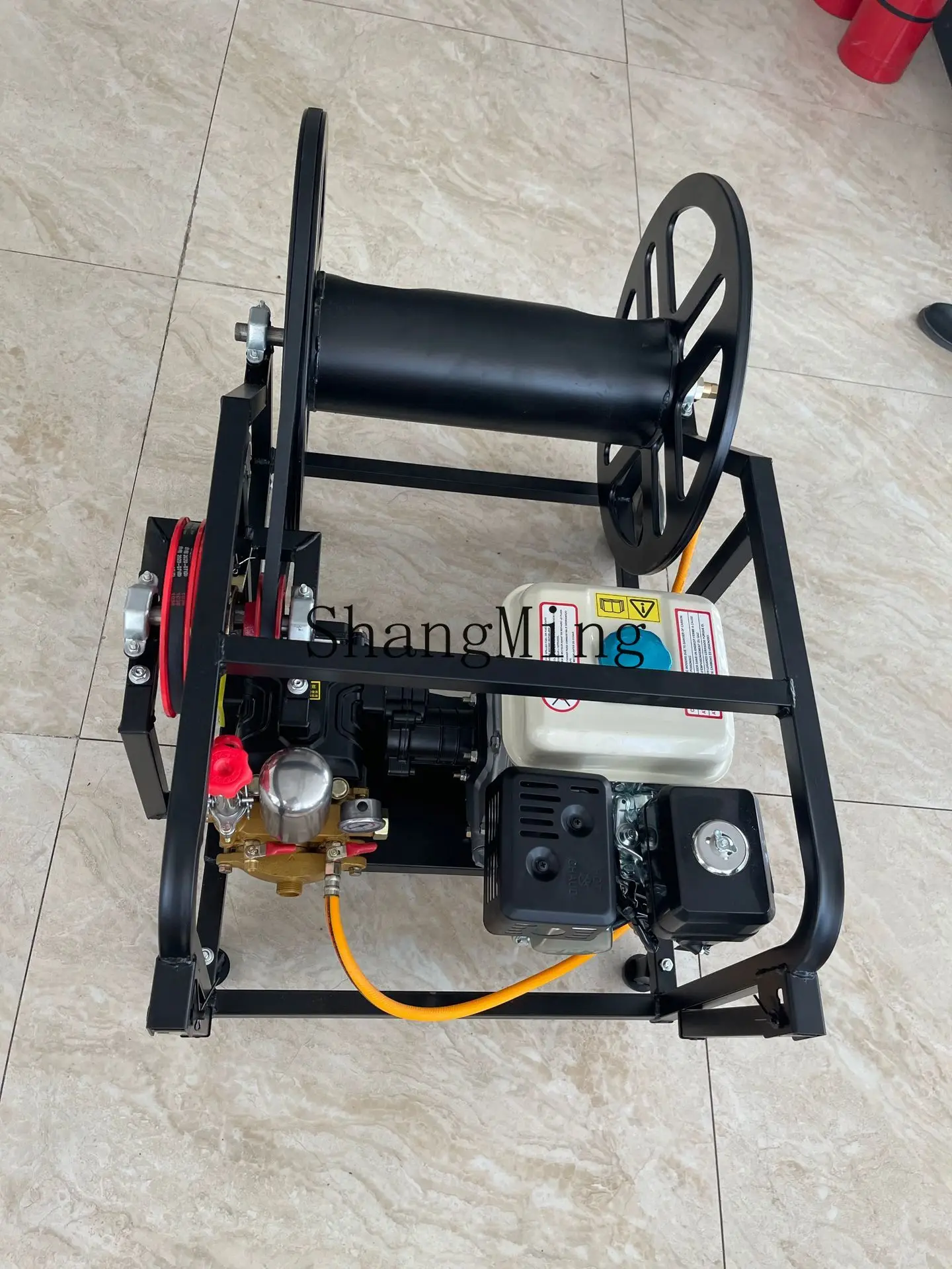 CL automatic tube reeling machine automatic remote control electric spraying machine fruit tree garden spraying machine