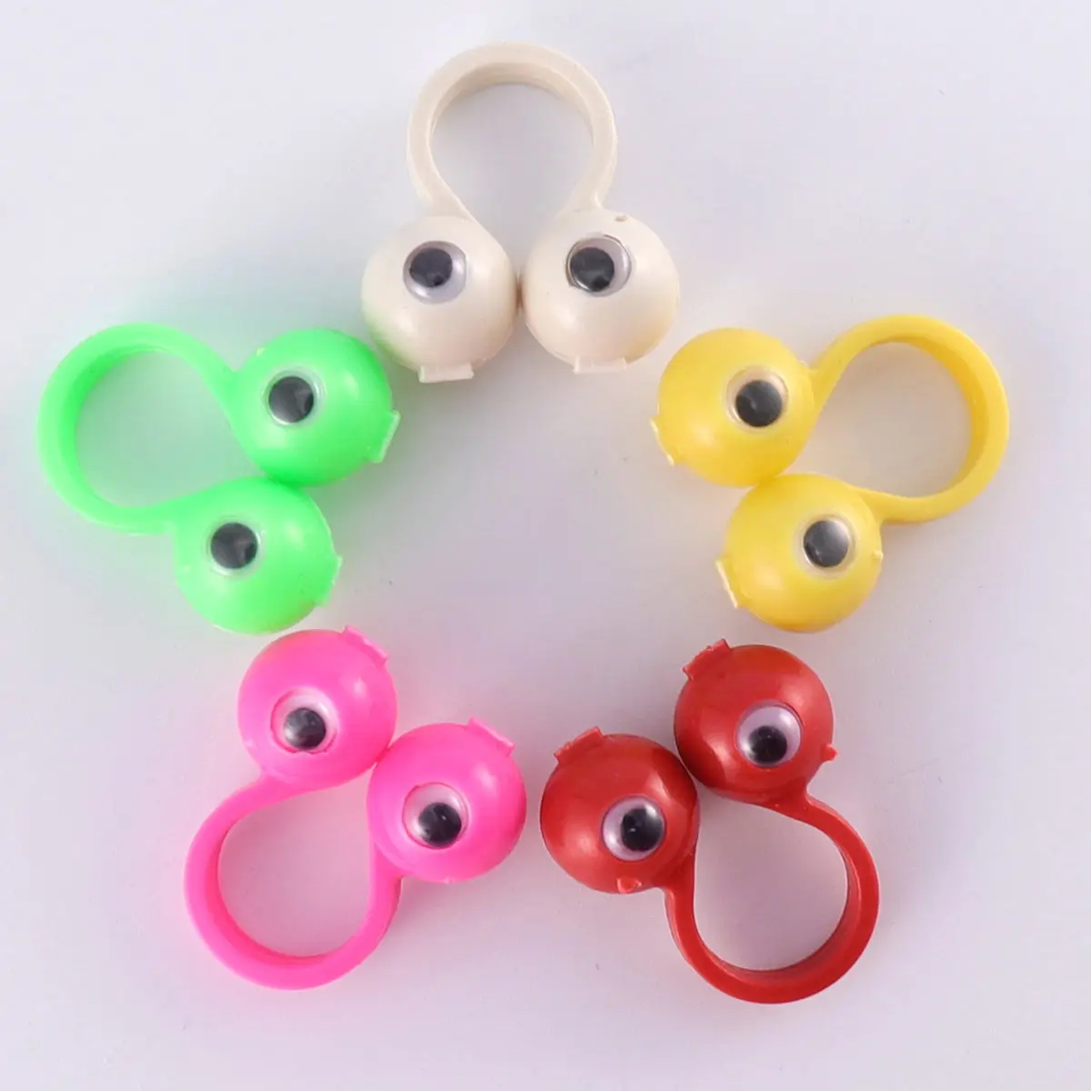 

36Pcs Eyes Finger Rings Multicolor Finger Puppets Large Eyeball Rings for Stage Puppet Theater Storytelling Party Props